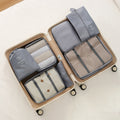7Pcs Travel Packing Cubes, Luggage Organizer Set with Shoe Bag for Clothes Storage